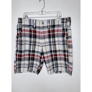 American Eagle Shorts Mens 36 Plaid Classic Length Cotton Casual Preppy